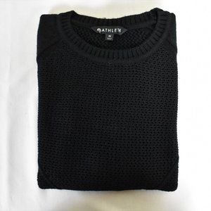 ATHLETA Sweater M Black Cowl Neck Long Sleeve Hand wash